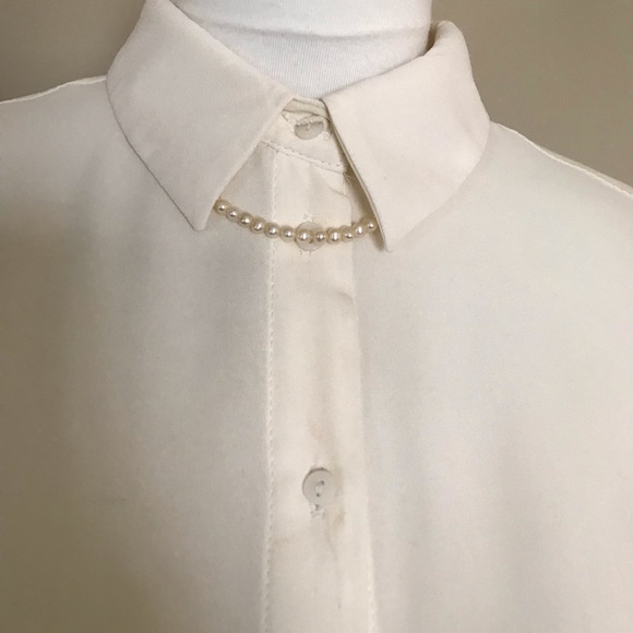 Zara Basic button down with front tie detail - Picture 6 of 7